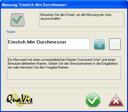 QuaVision-Benutzeroberfläche — Vision-Systeme